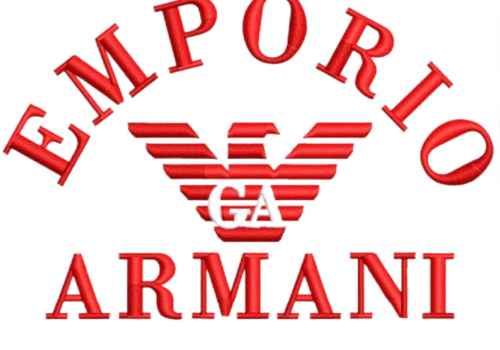 Emporio Armani Digitize embroidery Logo